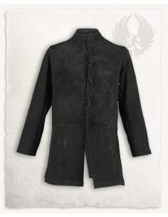 Cappotto medievale in pelle scamosciata modello Tilly,...