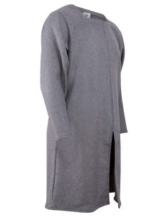 Tunika medievale in lana modello Sigeric, colore grigio 2