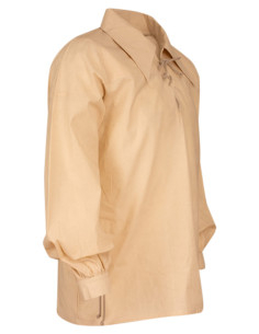 Camicia medieval in cotone modello Sawyer, colore bianco... 2
