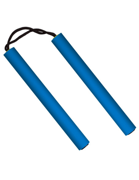 Nunchaku in schiuma per allenamento, blu