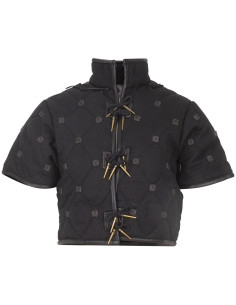 Gambesón medieval in cotone modello Kovira, colore nero