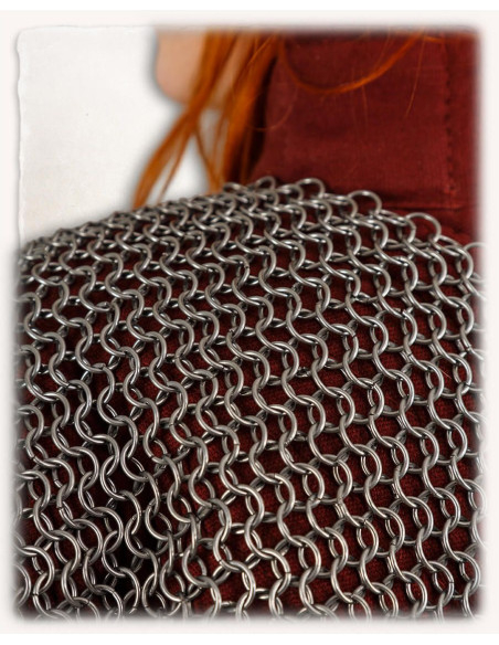 Cota in maglia d'acciaio senza...