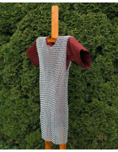 Cota in maglia d'acciaio senza maniche, finitura lucida... 2