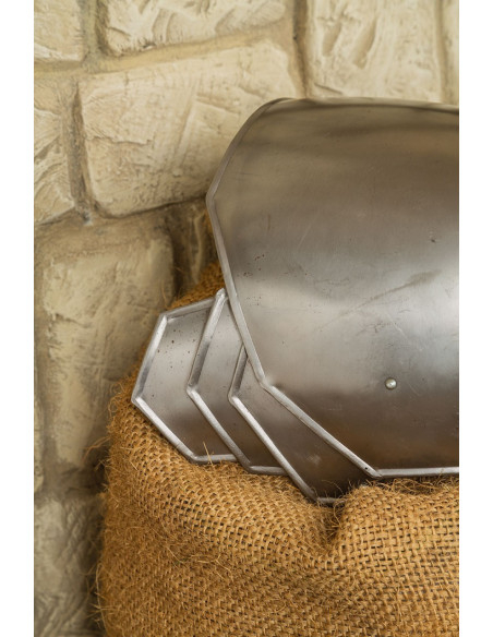 Spalline medievali in acciaio lucido...