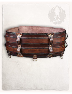 Cintura medieval doppia in pelle Modello Luthor, colore... 2