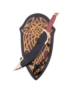 Coltello da elfo con fodero e supporto