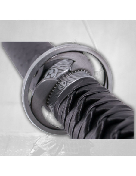 Katana decorativa con fodero nero,...