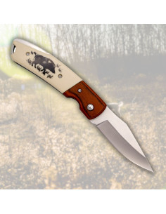 Coltello marca Third manico decorato Cinghiale (19,2 cm)