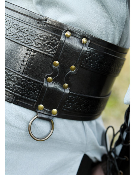 Cintura medieval doppia in cuoio...