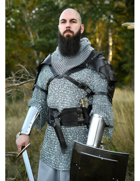 Cintura medieval doppia in cuoio...