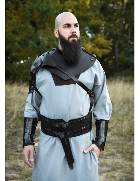 Gorjal medieval in pelle modello...