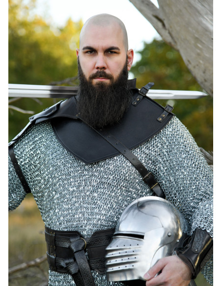 Gorjal medieval in pelle modello...