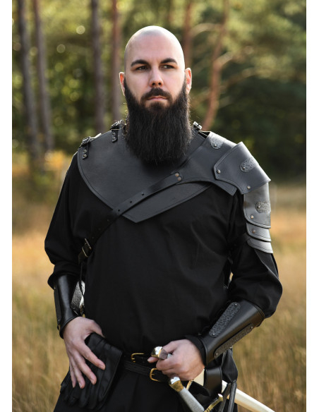 Gorjal medieval in pelle modello...