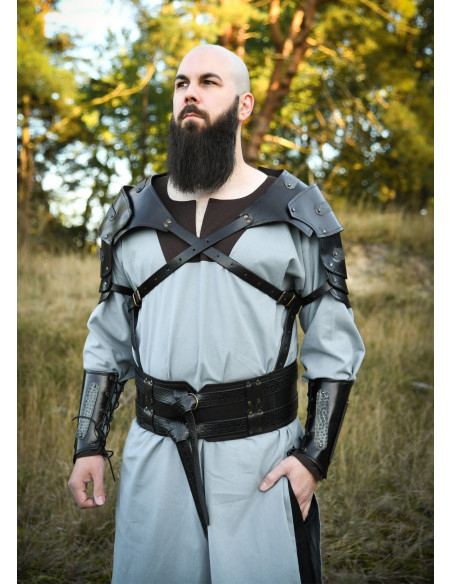 Spalliera medievale in pelle modello...