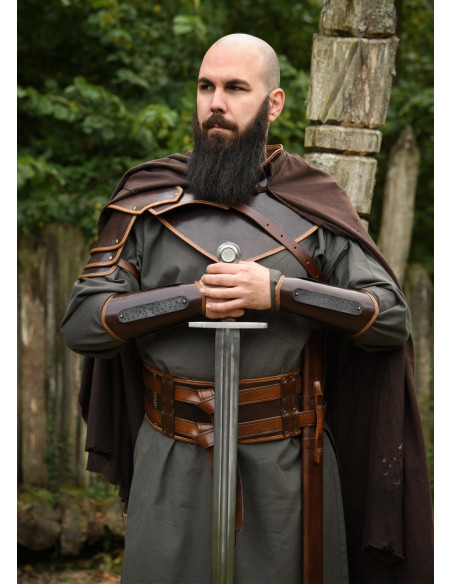 Gorjal medieval in pelle modello...