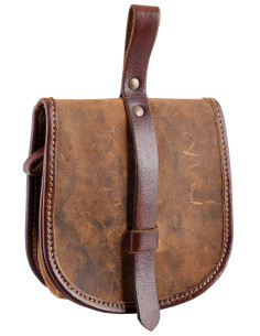 Borsa medievale in pelle modello Sindri, colore marrone