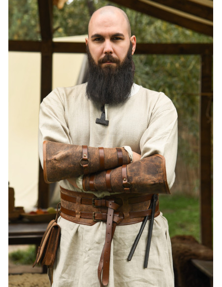 Cintura medieval doppia in pelle...