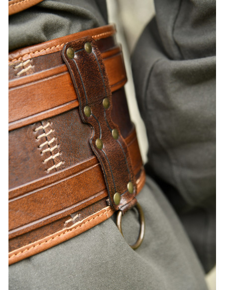 Cintura medieval doppia in cuoio...