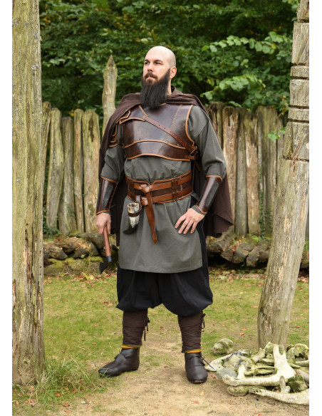 Cintura medieval doppia in cuoio...