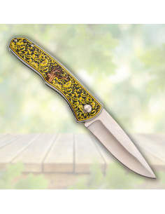 Coltello da campo Third decorato cervo (20,7 cm.) 2