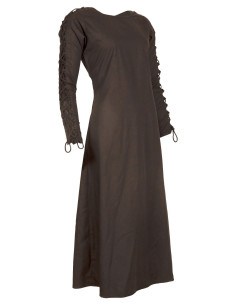 Abito medieval lungo modello Sunna, colore nero