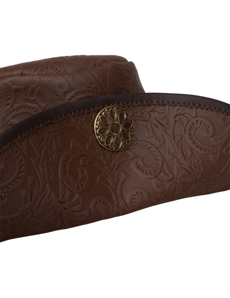 Cappello medievale in cuoio Deluxe...