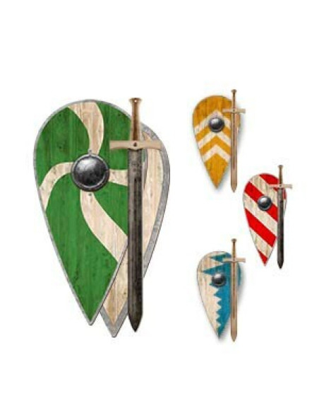 Pack bambino vichingo: scudo in...