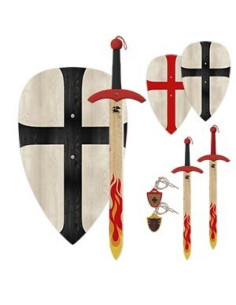 Pacchetto bambino Cavaliere Templare: Spada, Scudo, Casco... 2