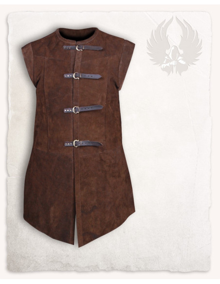 Gilet medievale lungo in suede...