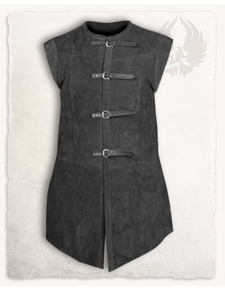 Gilet medievale lungo in suede...