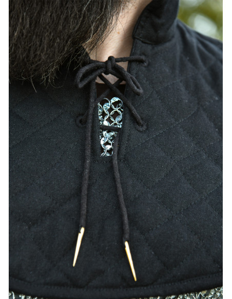 Gorjal medieval imbottito in cotone,...