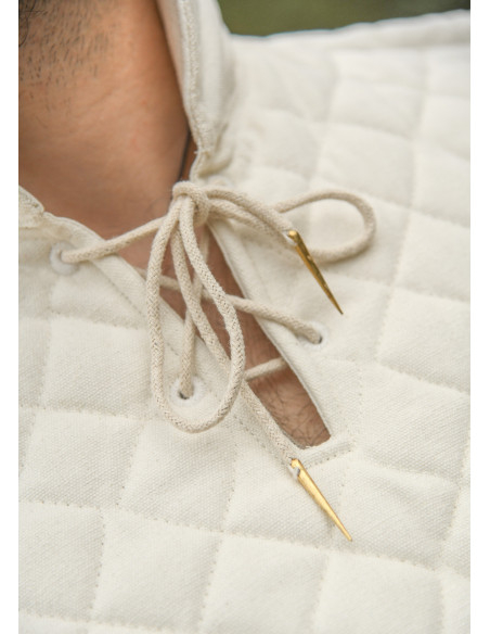 Gorjal medieval imbottito in cotone,...