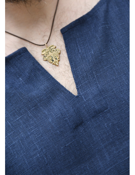 Tunica lunga vichinga in lino, colore...