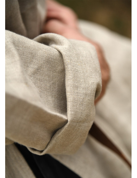 Tunica lunga vichinga in lino, colore...