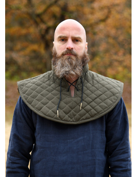 Gorjal medieval imbottito in cotone,...