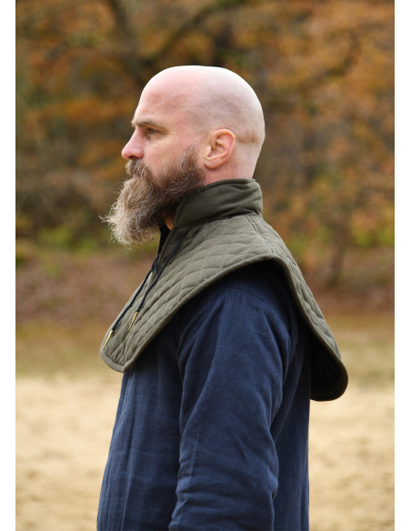 Gorjal medieval imbottito in cotone,...