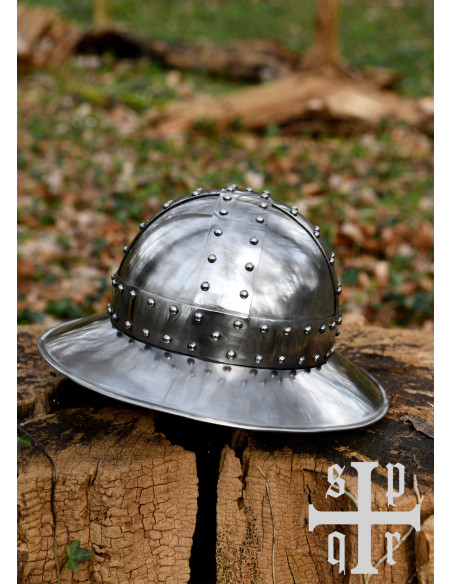 Casco medieval Kettle del XIV secolo...