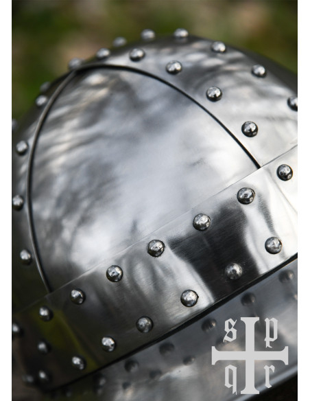 Casco medieval Kettle del XIV secolo...