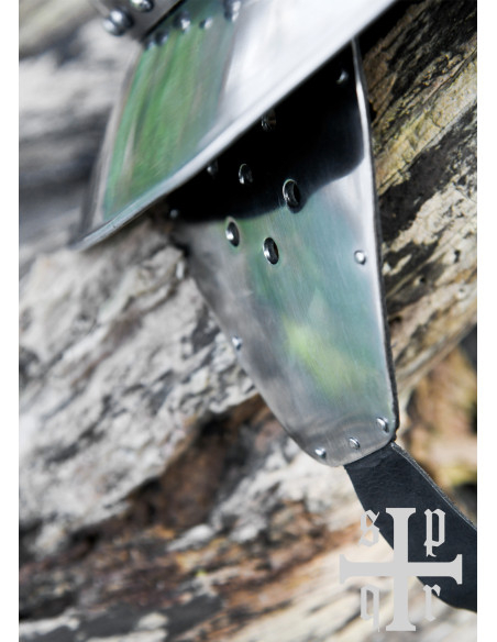 Casco medieval Kettle del XIV secolo...