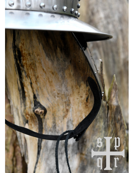 Casco medieval Kettle del XIV secolo...