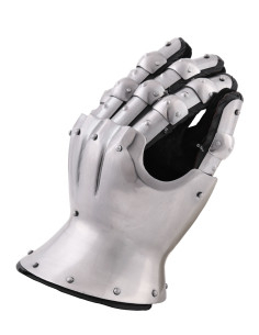 Guanti medievali del XIV secolo con borchie decorative