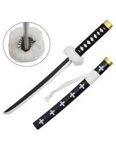 Katana miniatura nera in bambù di Trafalgar Law - One Piece