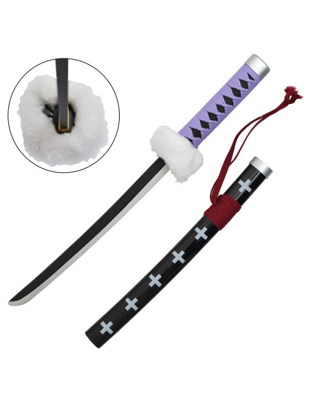 Katana bambù miniatura viola di...