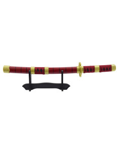 Katana in miniatura di bambù Sandai Kitetsu di Zoro - One... 2