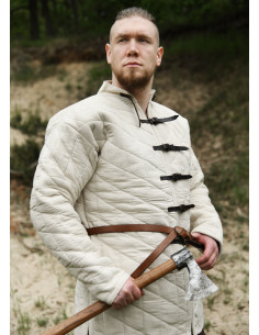Gambeson imbottito con fibbie, colore naturale 2