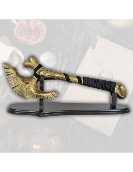 Ascia decorativa in resina con design...