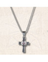 Pendente con catena e Croce Templare (4,3 cm.)