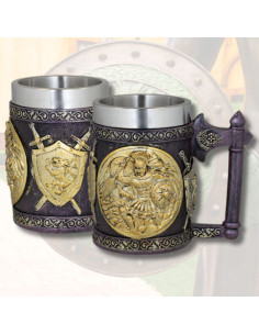 Tazza in resina medievale Romani (14 cm.)