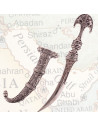 Daga persiana con fodero S. VI a.C., finitura nichelata