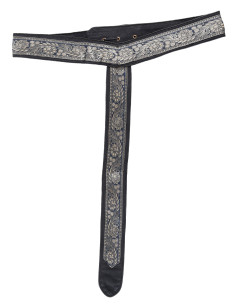 Cintura medieval decorata a Y, colore nero